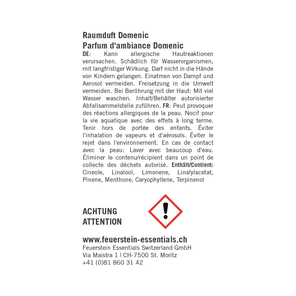 Parfum d'ambiance Domenic 100ml